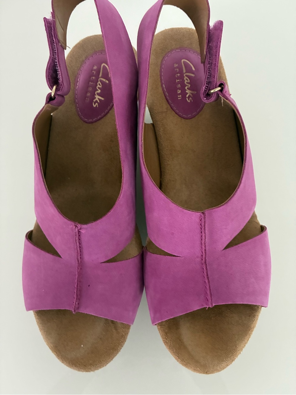 Clarks Artisan Women's Fuchsia Slingback Sandals Size 8